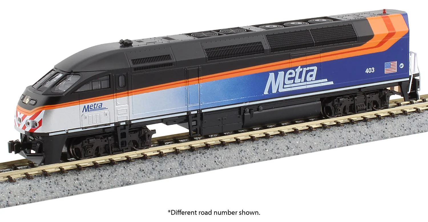 176-6124-DCC MP36PH EMD Chicago Metra 424 - DCC-Fitted