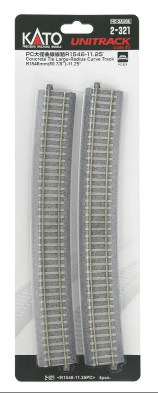 2-321 Unitrack (R1546-11.25) Concrete Sleeper Curved Track (4) - Image 4