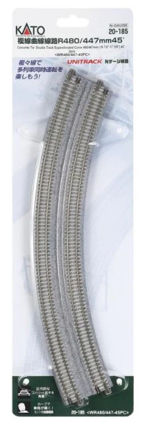 20-185 Kato 20-185 R480/447 Double Curve Track - Image 4