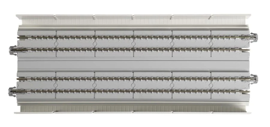20-411 Kato 20-411 Pre-Cast Concrete Double Elevated Track 186mm Straight (2) - Image 2