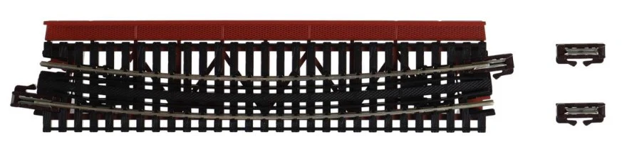 20-465 Unitrack (R448-15T) Curved Girder Bridge Red 15 Degree