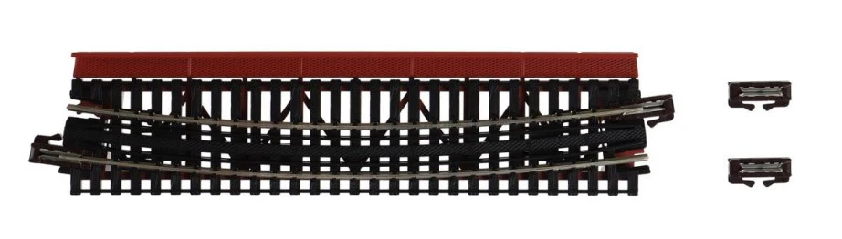 20-465 Unitrack (R448-15T) Curved Girder Bridge Red 15 Degree - Image 2