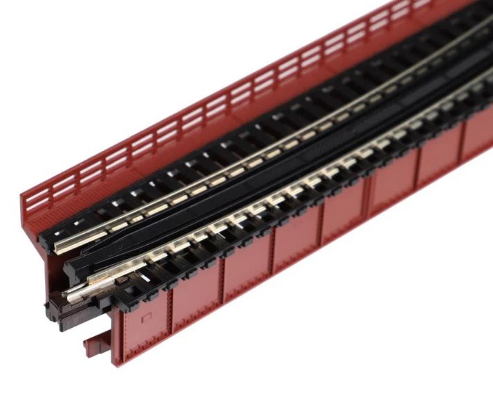 20-465 Unitrack (R448-15T) Curved Girder Bridge Red 15 Degree - Image 4