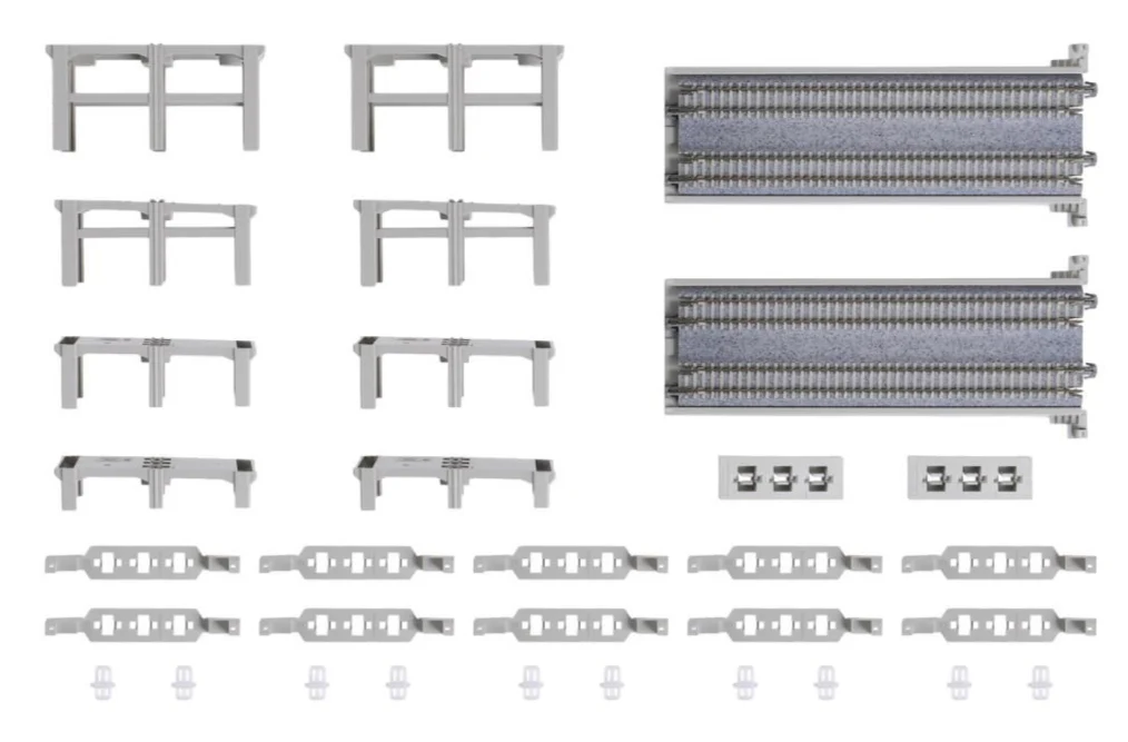 23-048 Unitrack Double Track Standard Incline Pier Set