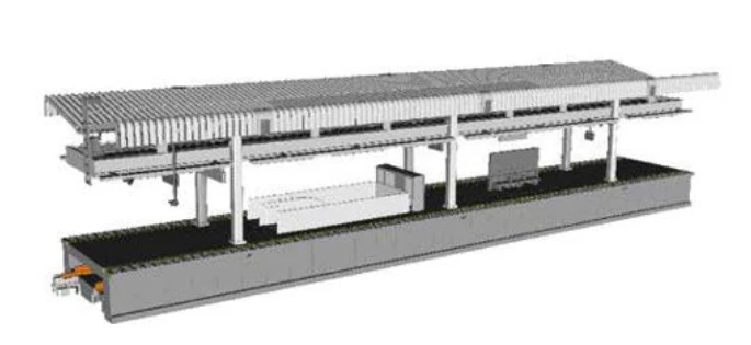 23-150 Suburban Station Island Platform DX A (Pre-Built)