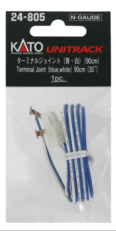 24-805 KATO 24-805 Terminal Cable Blue/White 90cm - Image 2
