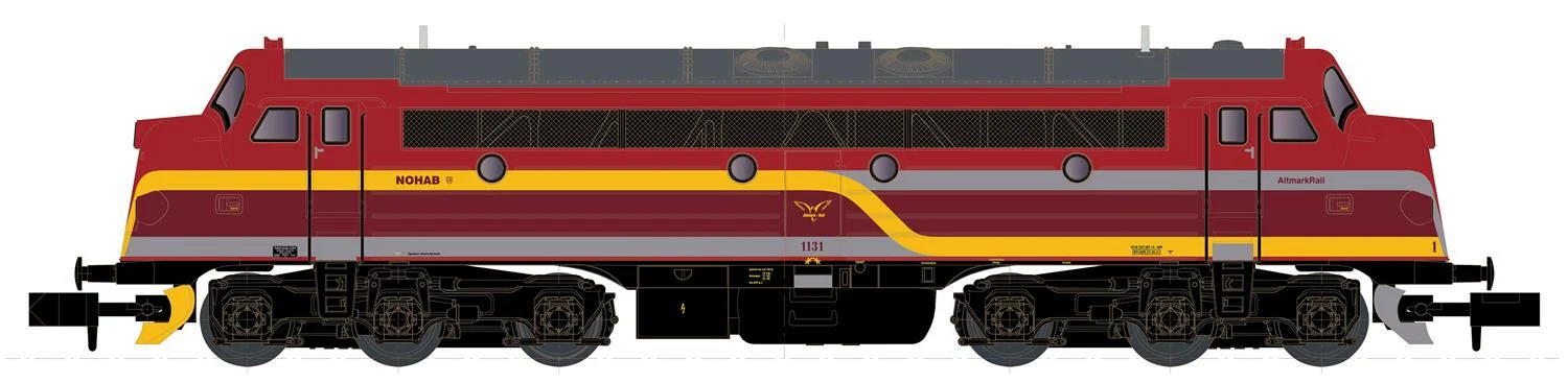 2896 Altmark Rail V170 1131 Nohab Diesel Locomotive VI