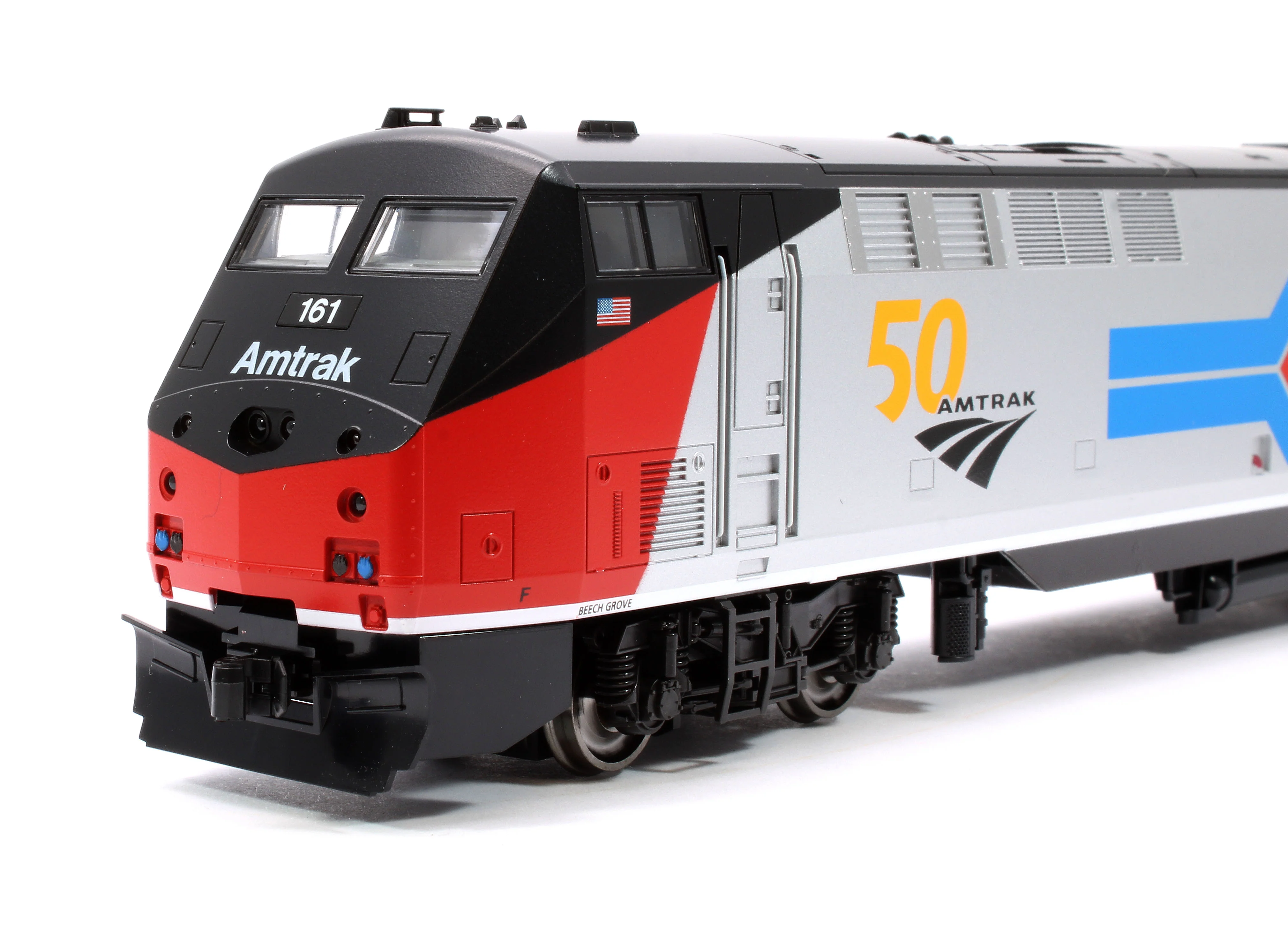 37-6114-LS P42 Genesis Amtrak 161 w/Anniversary Logo PhI - DCC-Sound - Image 6