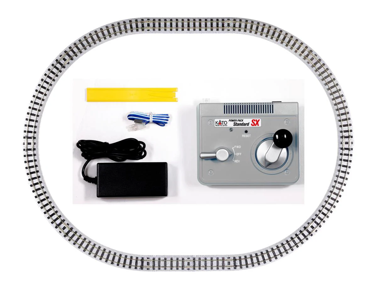 52-850 Unitrack Narrow Gauge Oval Track Set With SX Power Pack