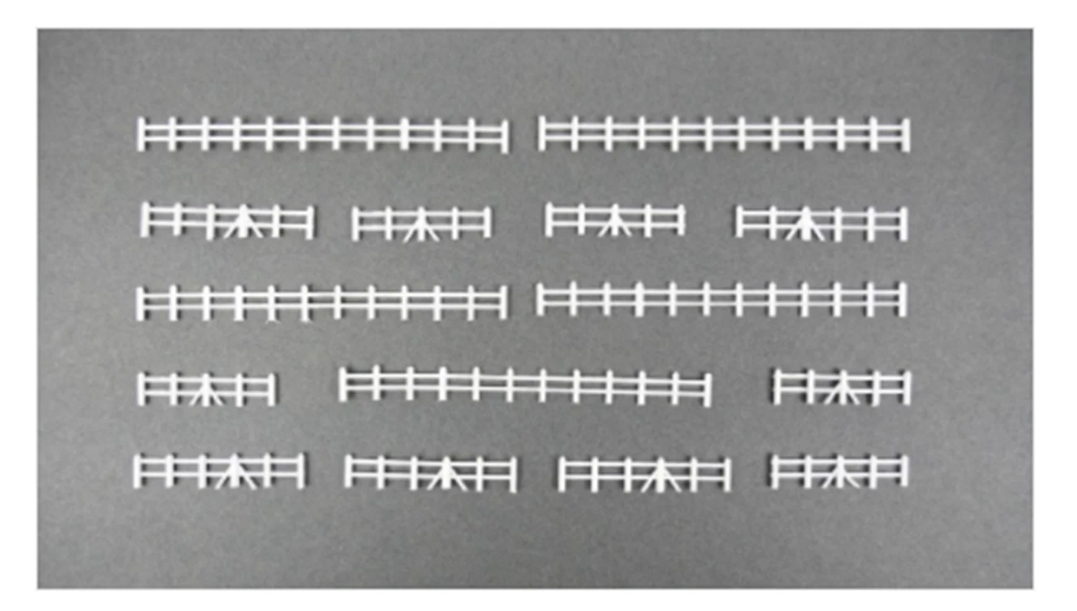 GMKD13W White Farm Rail Fencing 86mm Kit