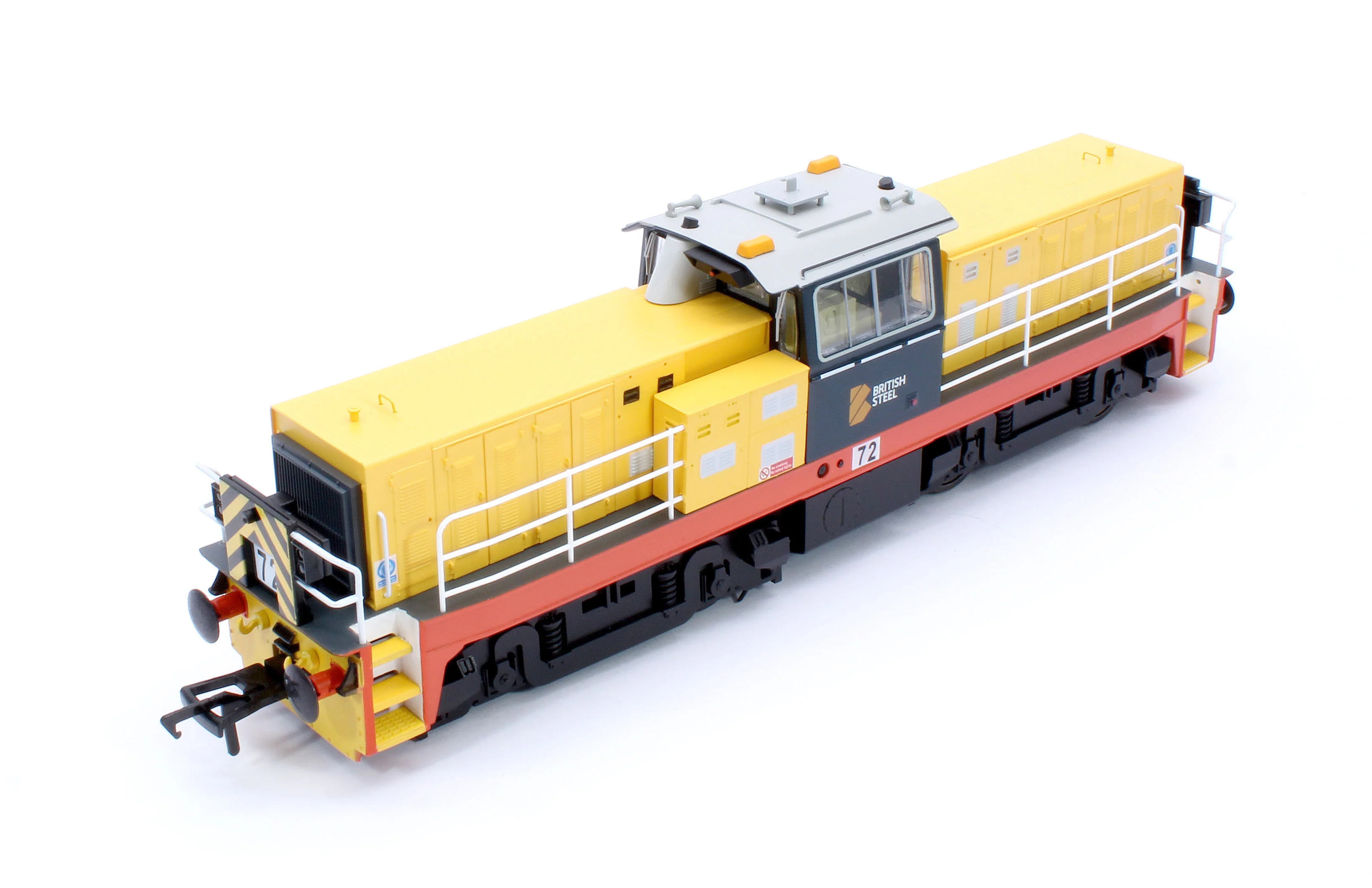 KRM-HUN-OO-F-72 Hunslet Bo-Bo in British Steel Yellow/Blue No.72 Diesel Locomotive - DCC Fitted - Image 11