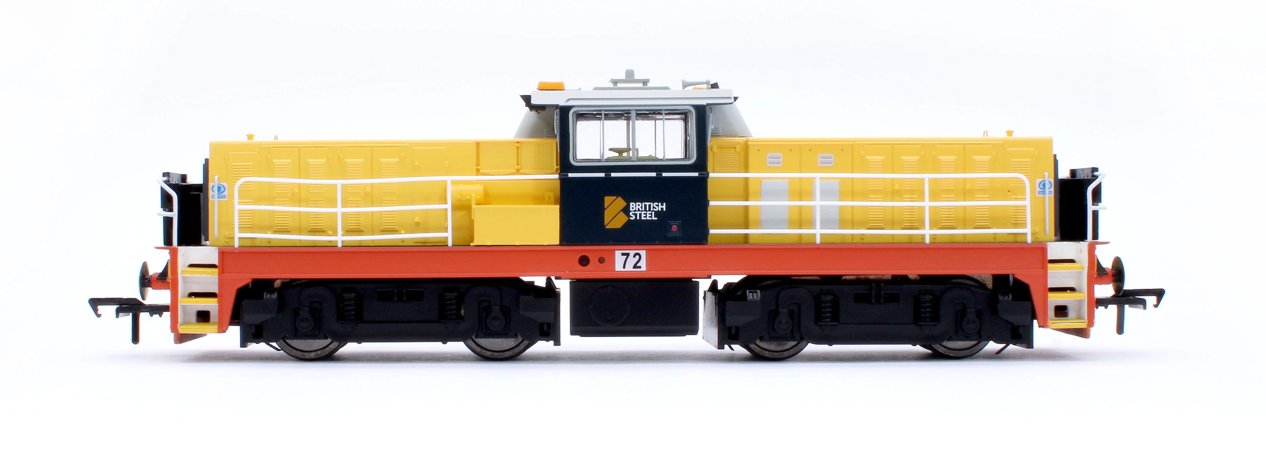 KRM-HUN-OO-F-72 Hunslet Bo-Bo in British Steel Yellow/Blue No.72 Diesel Locomotive - DCC Fitted - Image 5