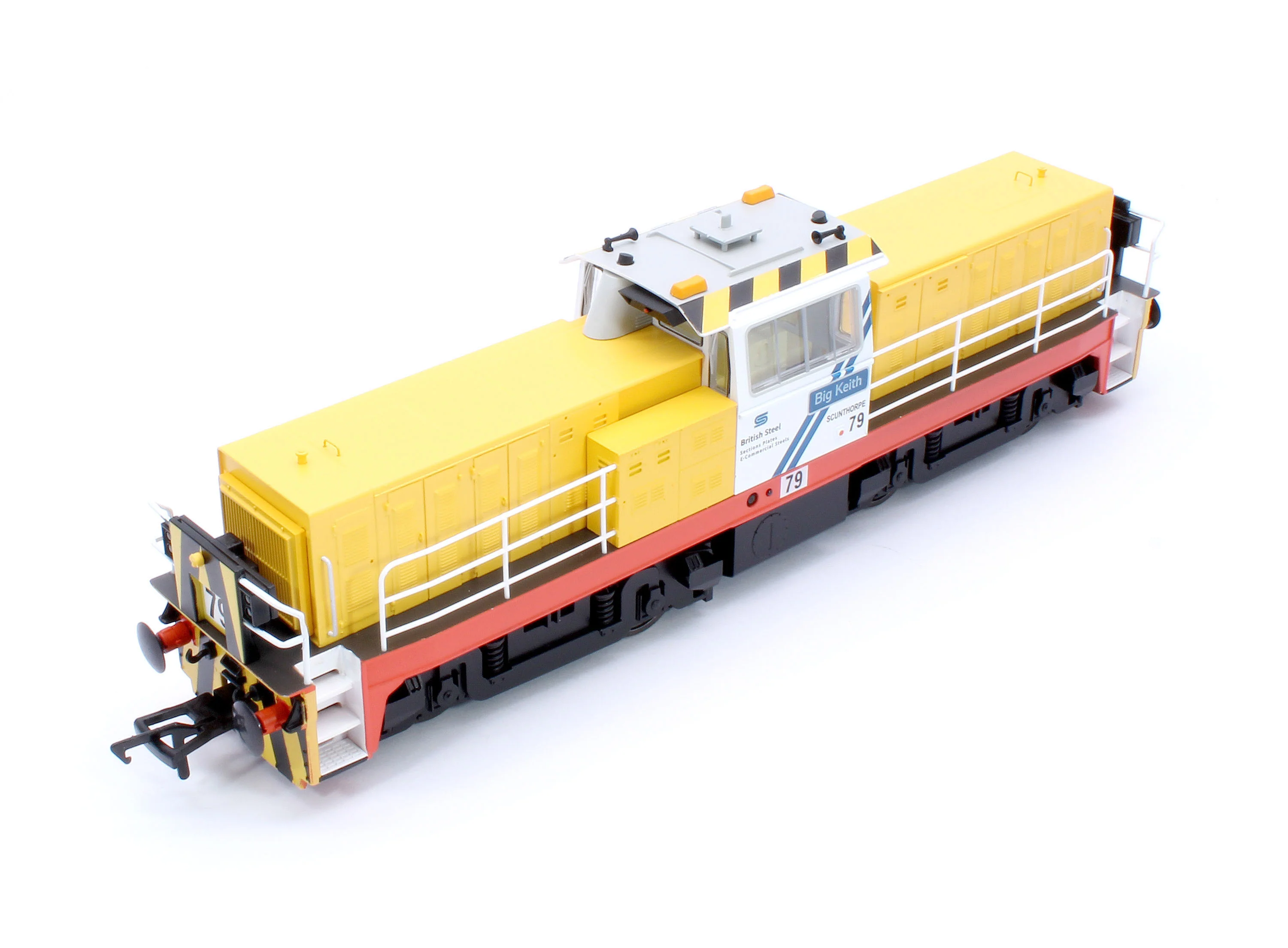 KRM-HUN-OO-F-79 Hunslet Bo-Bo in British Steel Yellow/White "Big Keith" No.79 Diesel Locomotive - DCC Fitted - Image 11