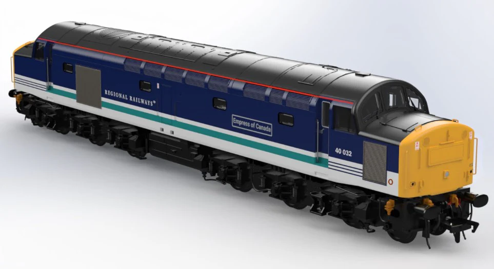 KRM-40-OO-R-032RR Class 40 40032 Regional Railways Diesel Locomotive