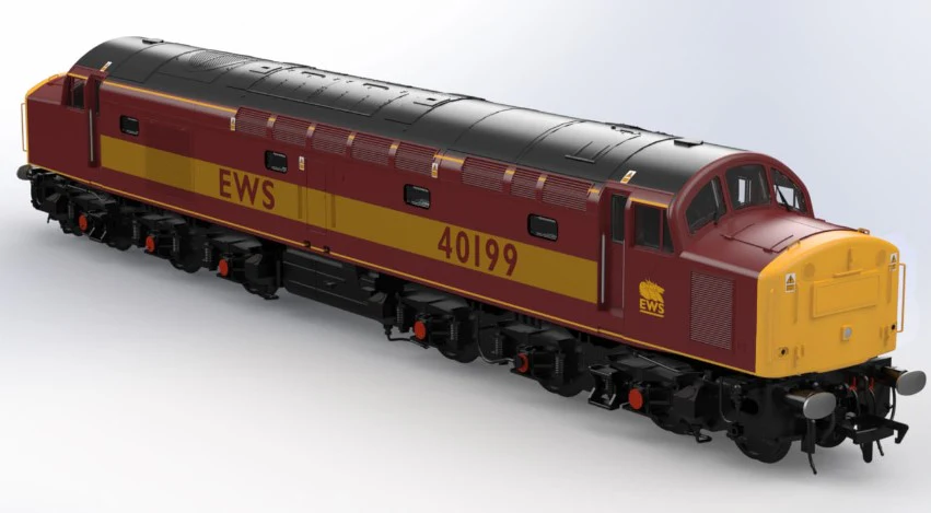 KRM-40-OO-S-199EWS Class 40 40199 EWS Diesel Locomotive - DCC Sound