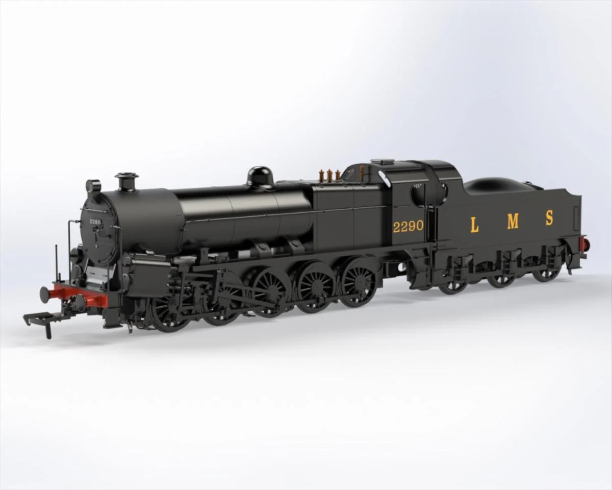 KRM-BIG-OO-LMS-R MR 0-10-0 Lickey Banker ‘Big Bertha’ LMS Black 2290 Steam Locomotive