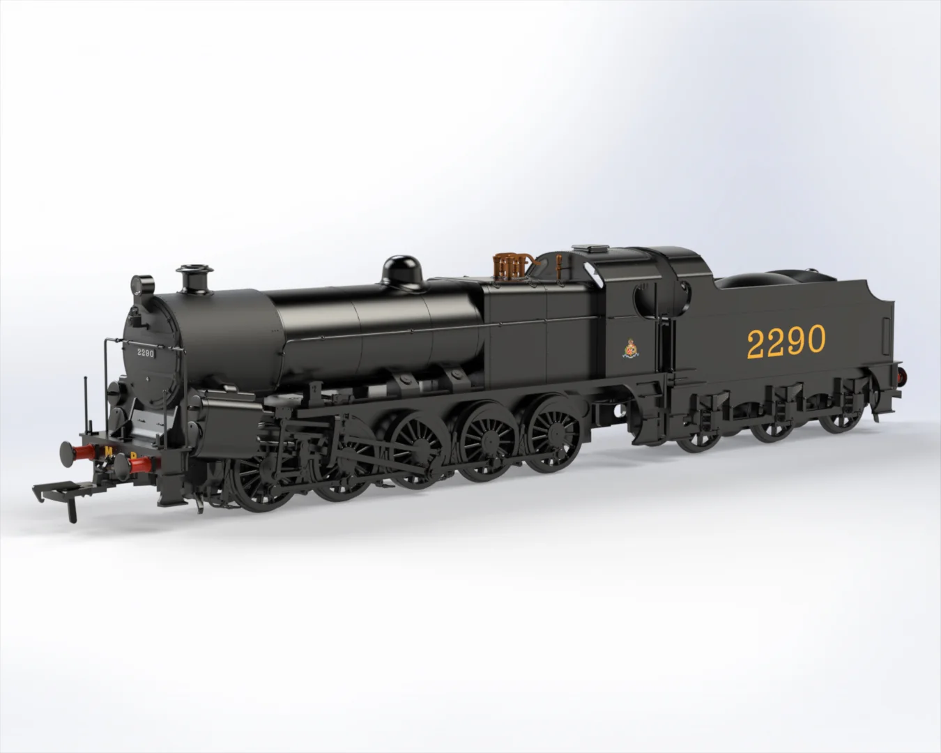 KRM-BIG-OO-MR-S MR 0-10-0 Lickey Banker ‘Big Bertha’ MR Black 2290 Steam Locomotive - DCC Sound - Image 2