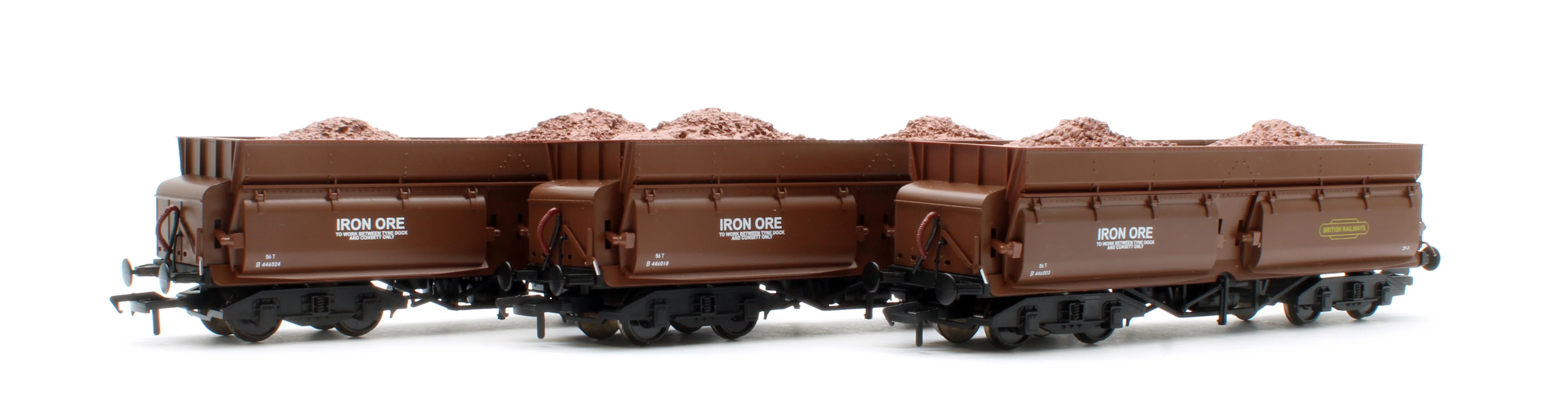 KRM-CON-OO-3H Set of 3 Consett Iron Ore Wagons - Pack H (With Load) - Image 9
