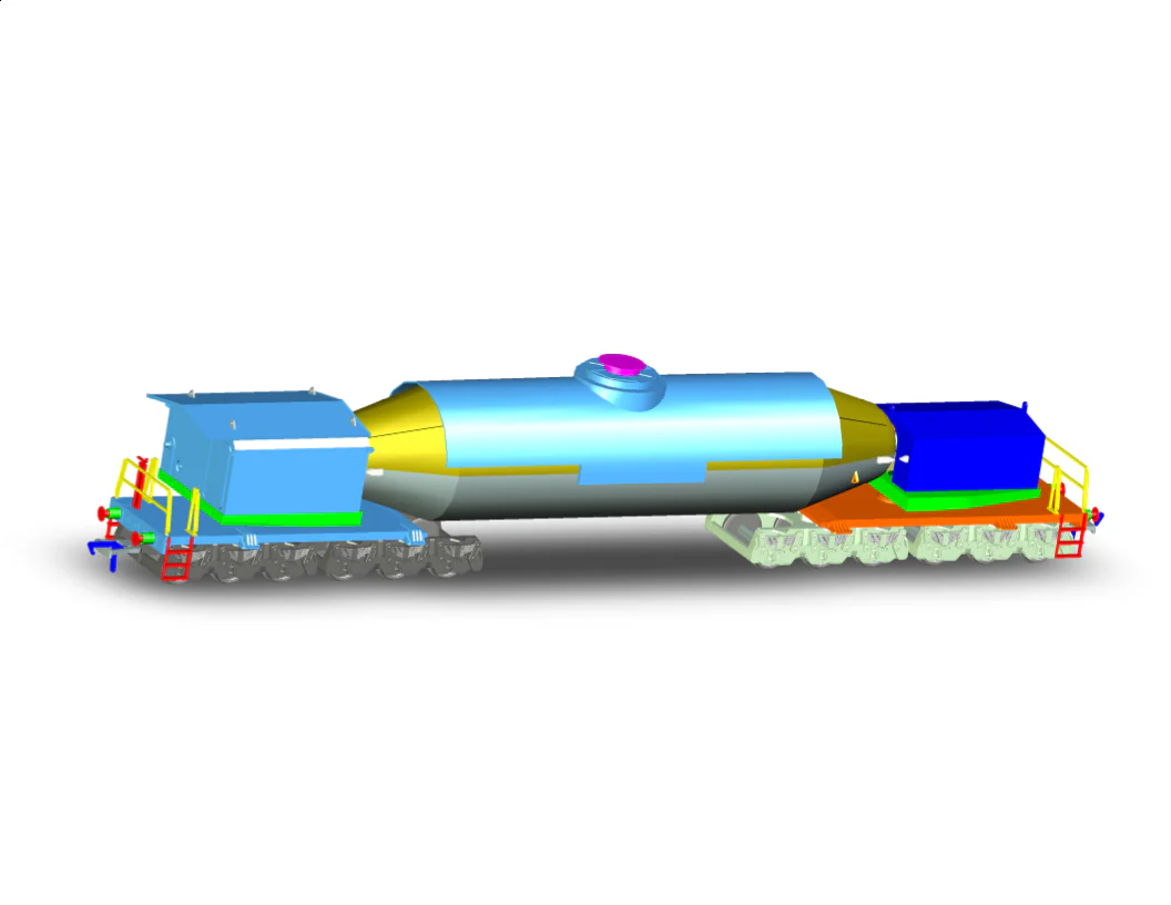 KRM-TOR-OO-DC Pair of Torpedo Molten Iron Ore Wagons (Non-Rotating) - Image 3