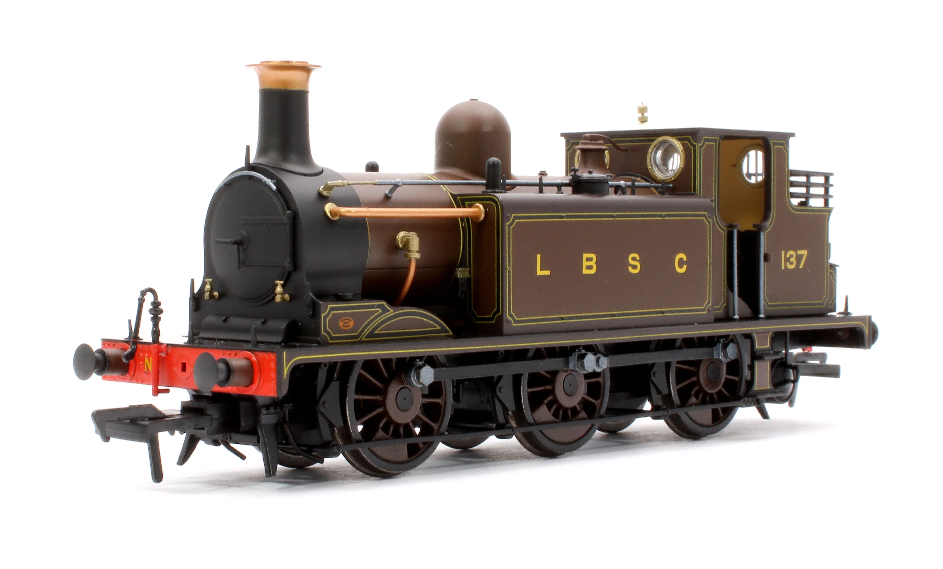 936506 LBSCR Stroudley ‘E1’ 0-6-0T No. 137, LBSCR Marsh Umber - Steam Tank Locomotive - DCC Sound