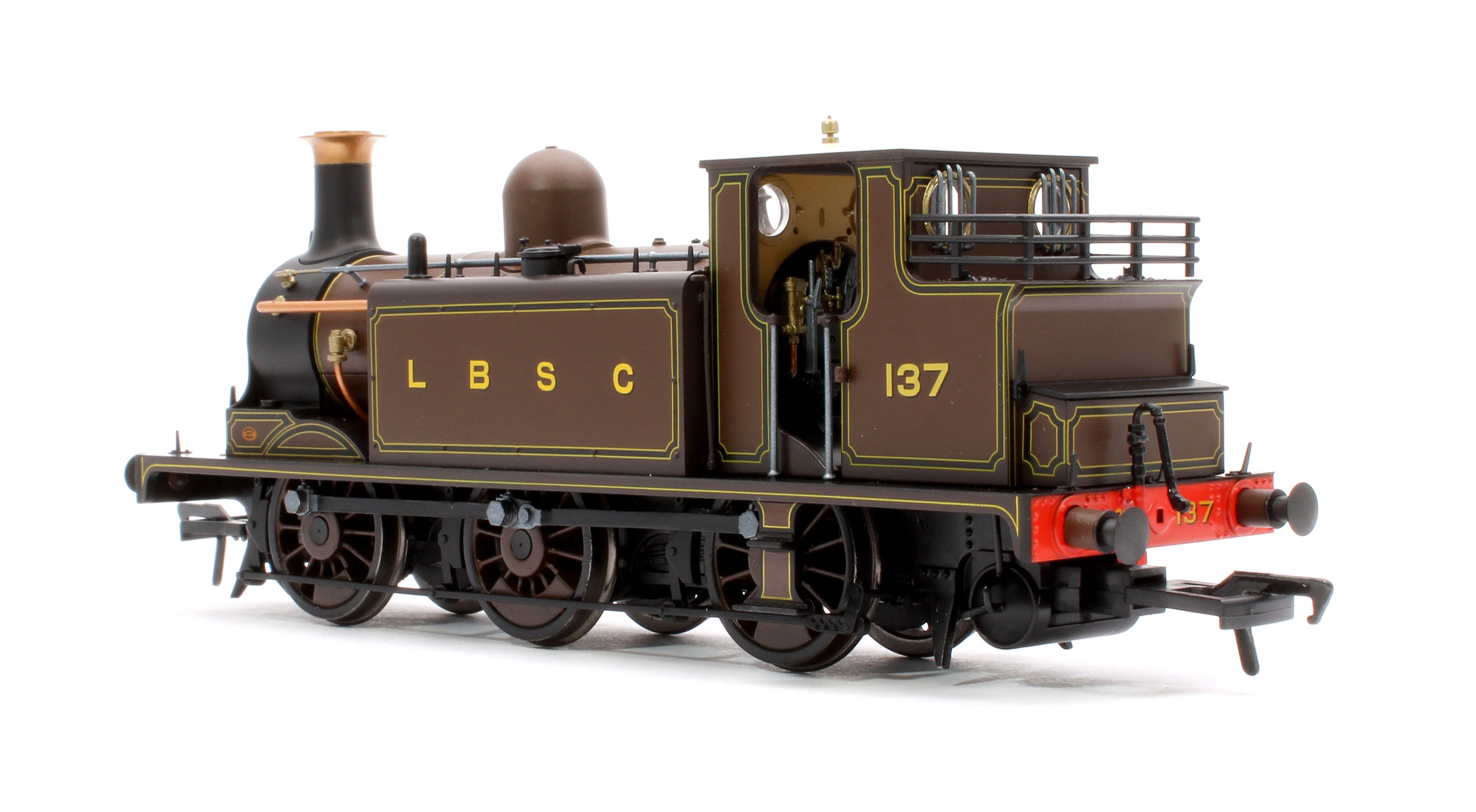 936506 LBSCR Stroudley ‘E1’ 0-6-0T No. 137, LBSCR Marsh Umber - Steam Tank Locomotive - DCC Sound - Image 2