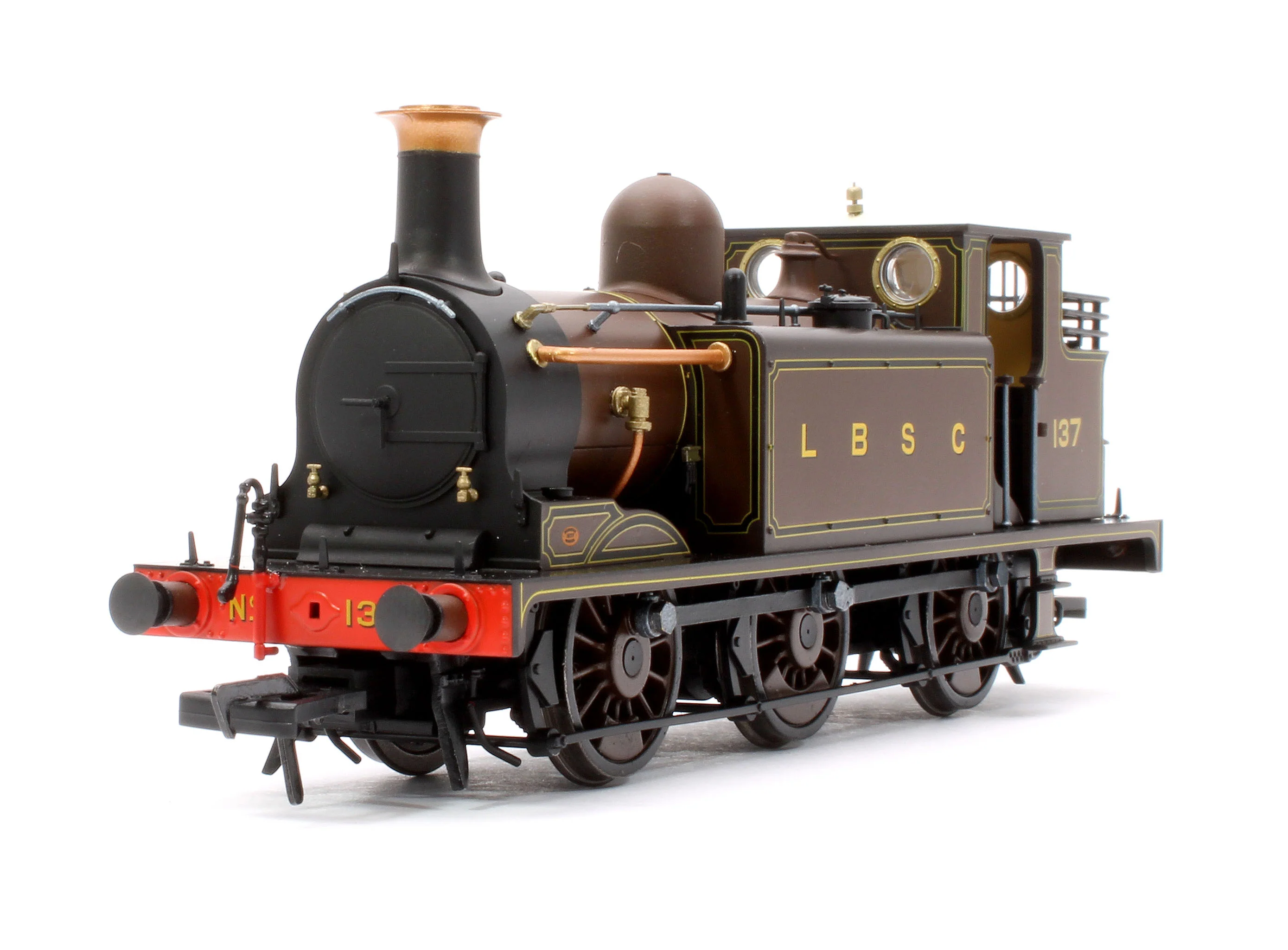936506 LBSCR Stroudley ‘E1’ 0-6-0T No. 137, LBSCR Marsh Umber - Steam Tank Locomotive - DCC Sound - Image 8