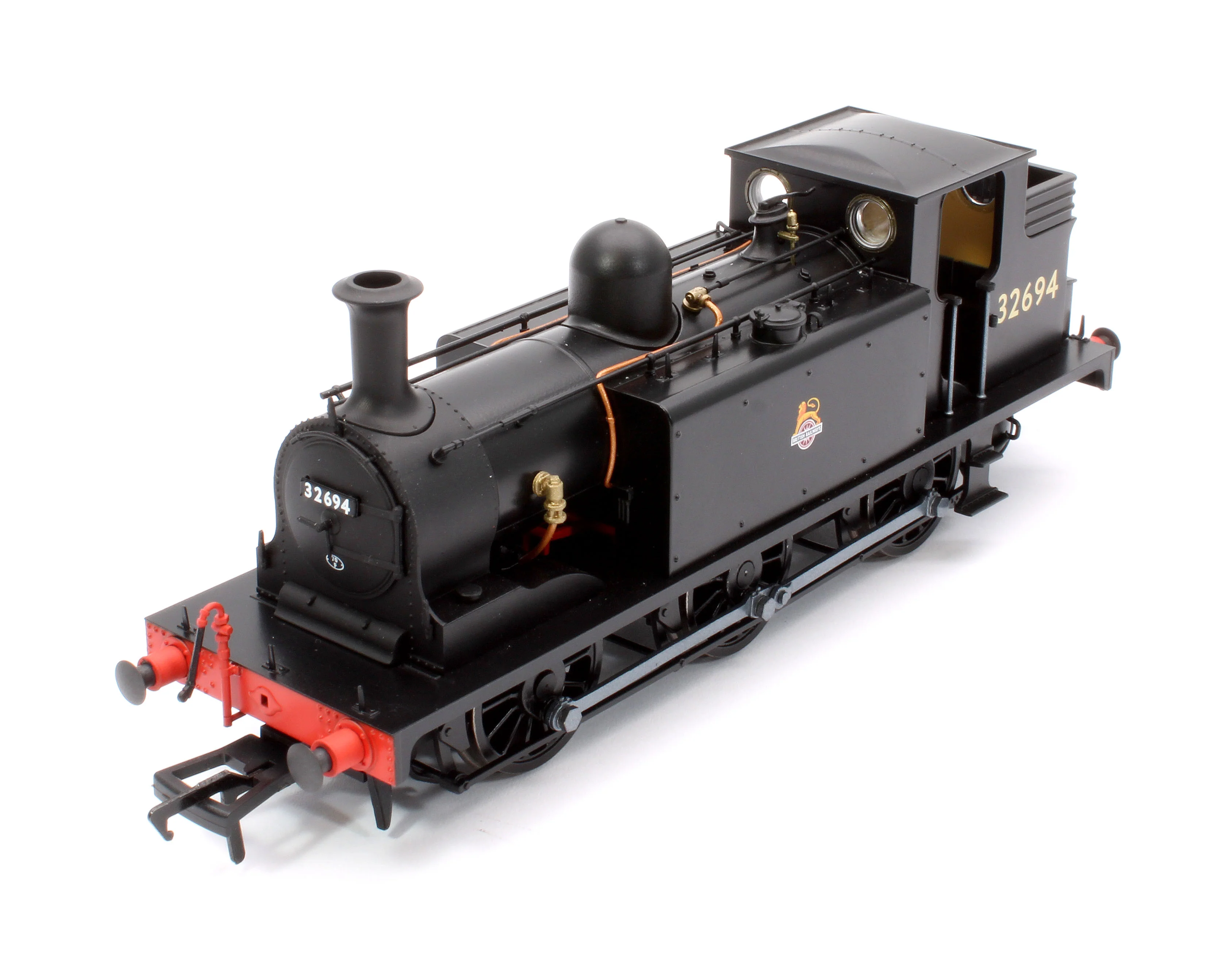 936509 LBSCR Stroudley ‘E1’ 0-6-0T No. 32694 BR Unlined Black (Early Emblem) - Steam Tank Locomotive - DCC Sound - Image 10