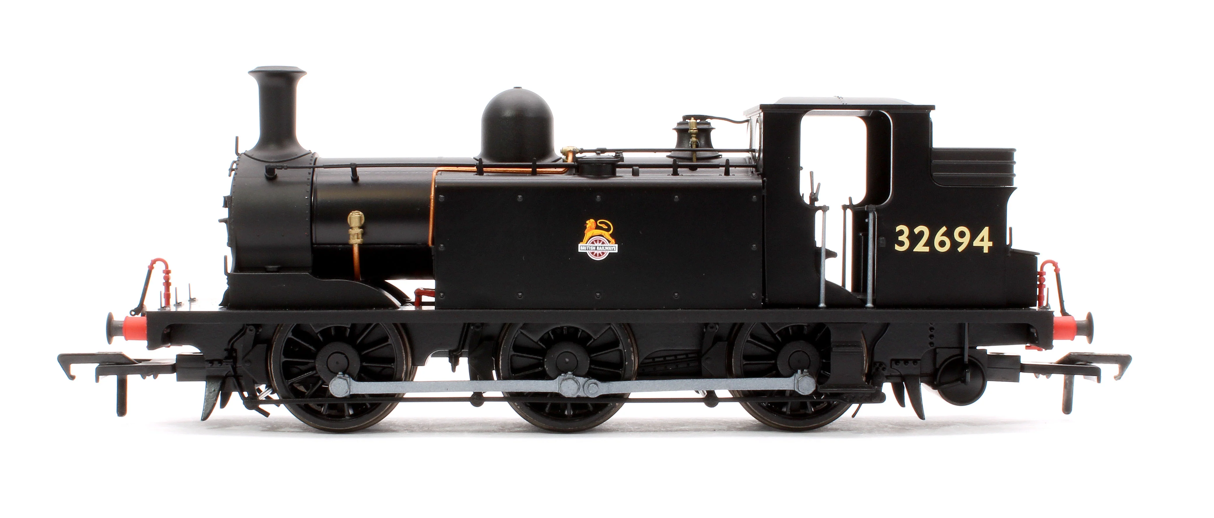 936509 LBSCR Stroudley ‘E1’ 0-6-0T No. 32694 BR Unlined Black (Early Emblem) - Steam Tank Locomotive - DCC Sound - Image 5