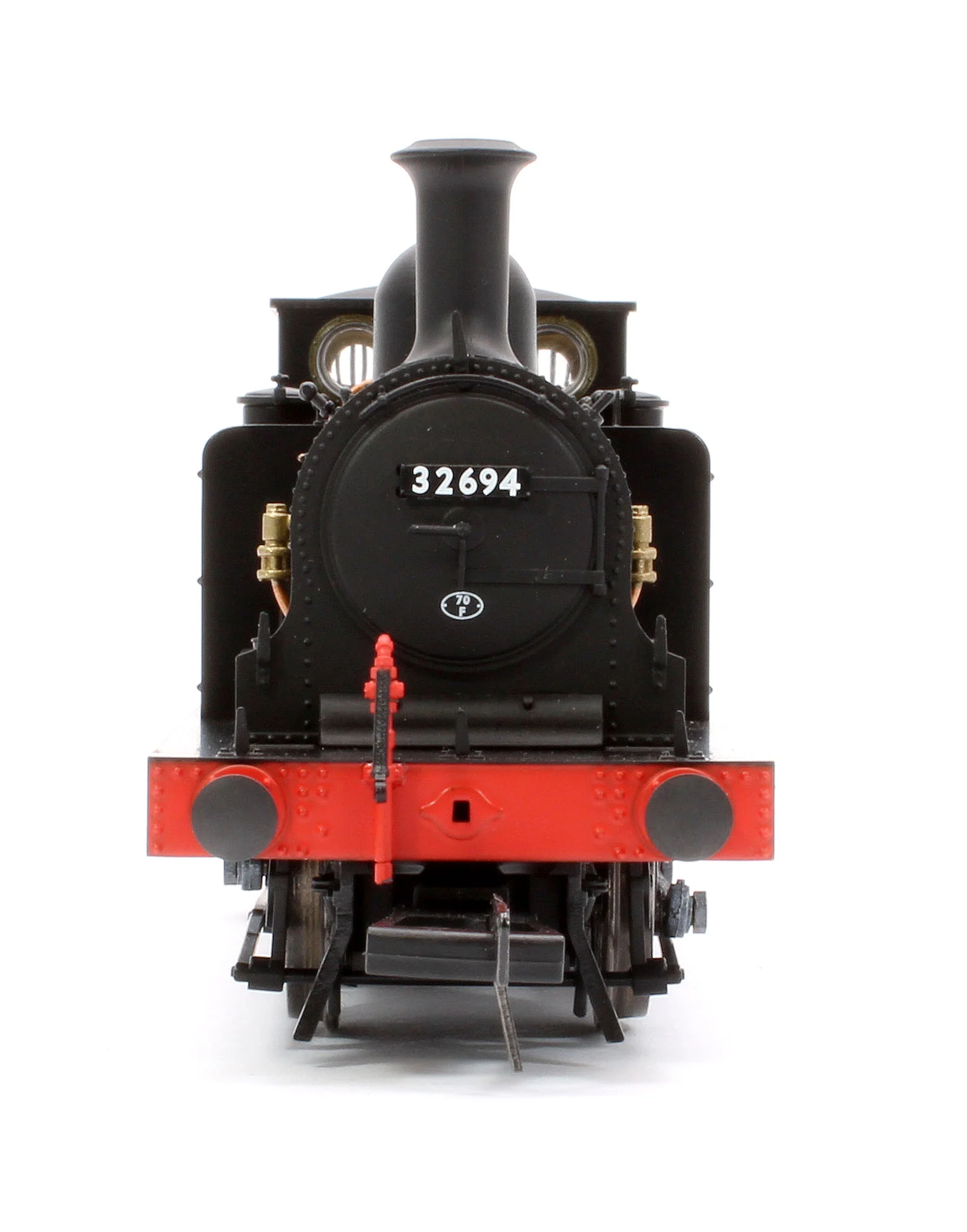 936509 LBSCR Stroudley ‘E1’ 0-6-0T No. 32694 BR Unlined Black (Early Emblem) - Steam Tank Locomotive - DCC Sound - Image 7