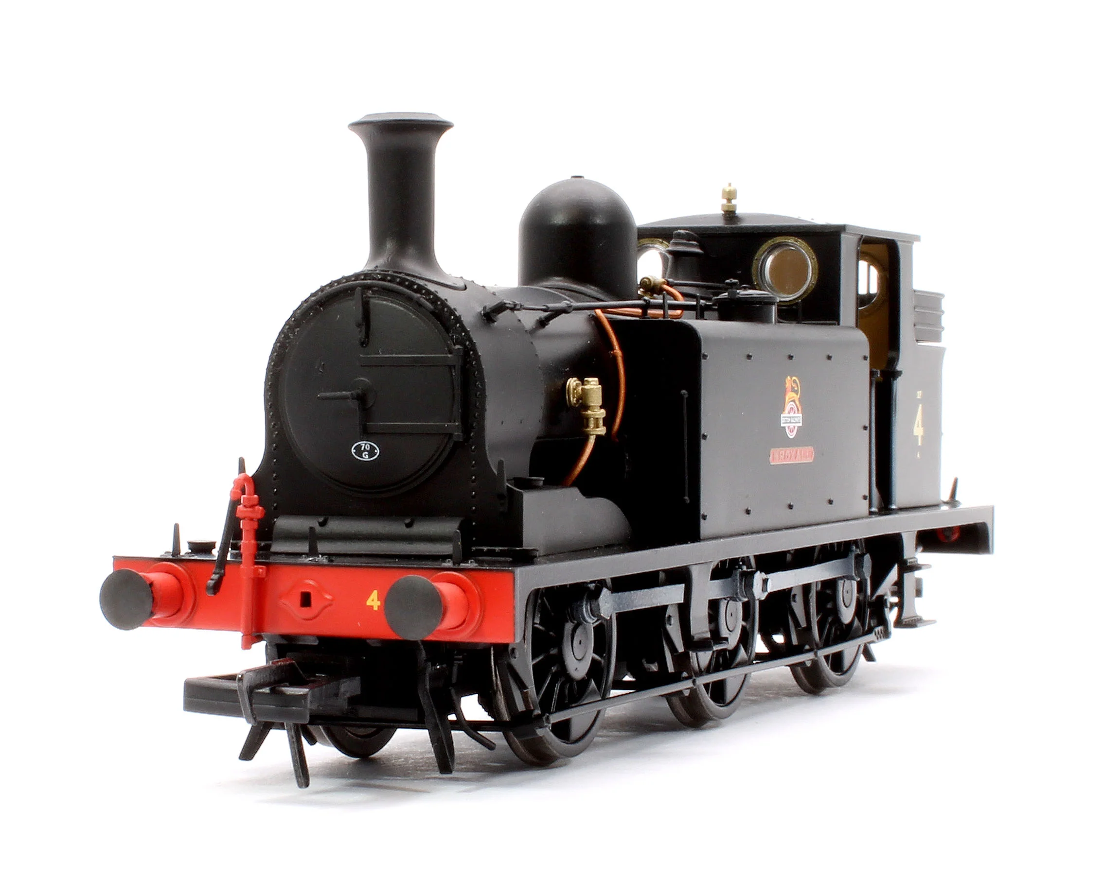 936518 LBSCR Stroudley ‘E1’ 0-6-0T No. 4 Wroxall in BR unlined black with early emblem - Steam Tank Locomotive - DCC Sound - Image 8