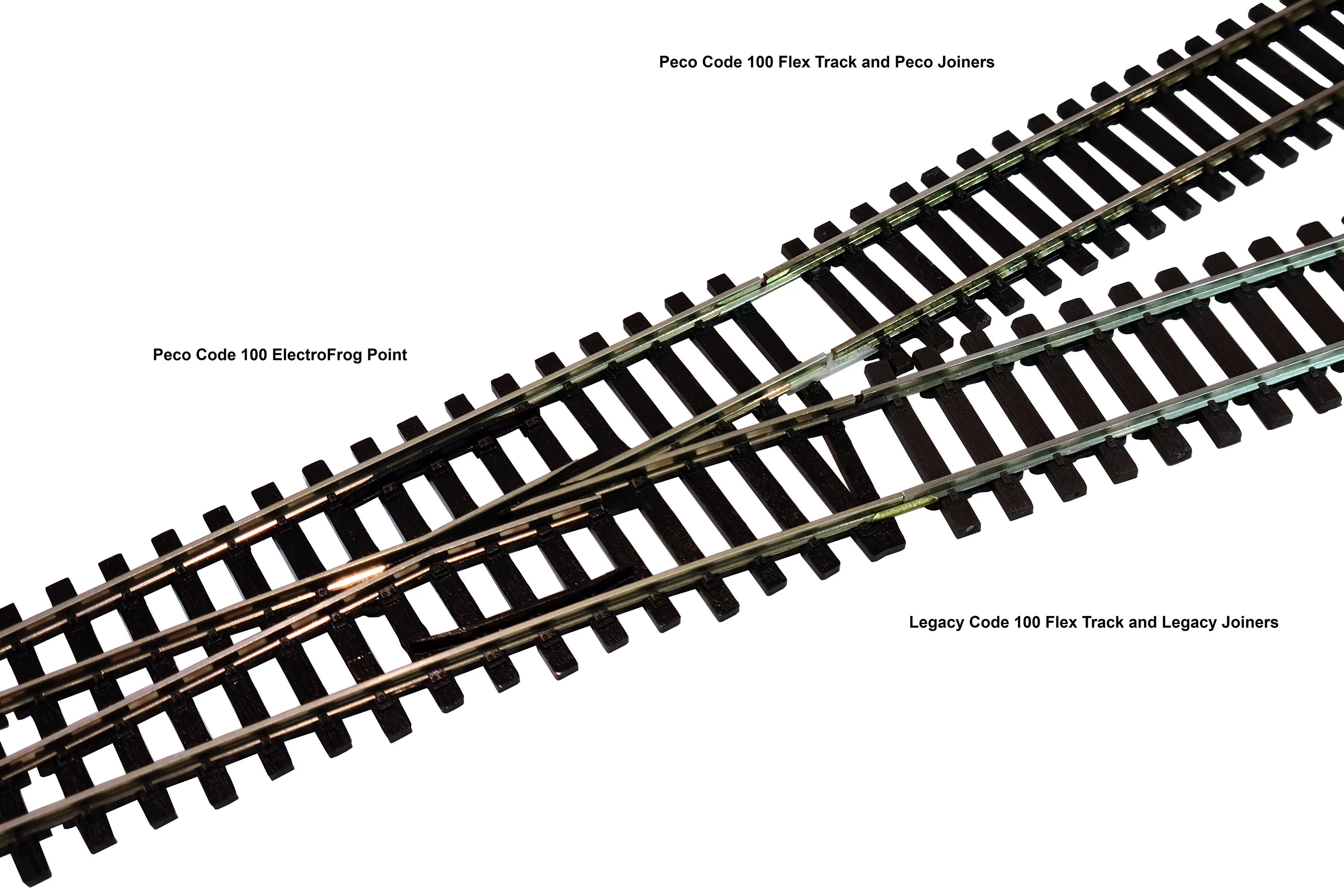 Pack of 25 Code 100 Wooden Sleeper Nickel Silver Flexible Track (914mm) - Image 3