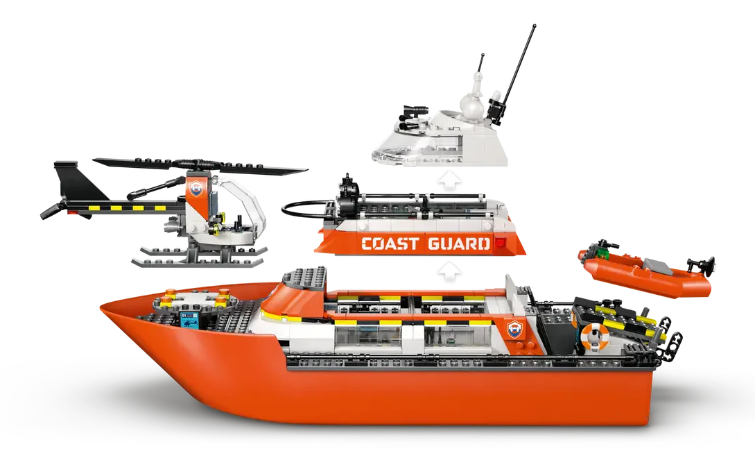 60504 Lego City Coast Guard Rescue Boat & Helicopter - 60504 - Image 3