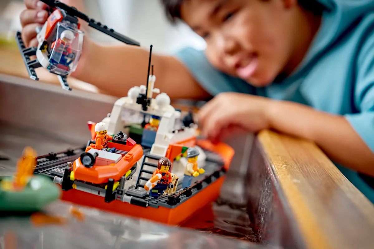 60504 Lego City Coast Guard Rescue Boat & Helicopter - 60504 - Image 7