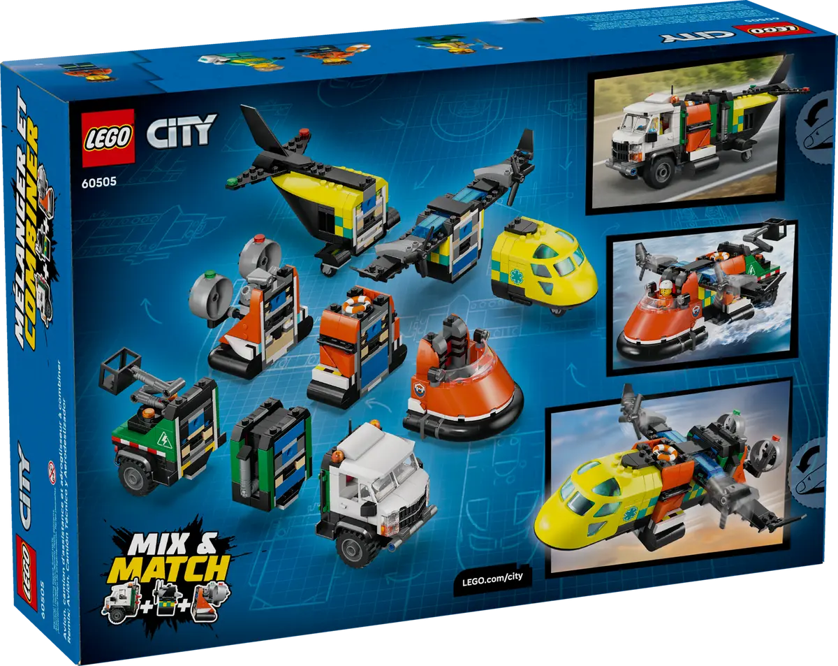 60505 Lego City Airplane, Service Truck & Hovercraft Remix - 60505 - Image 12