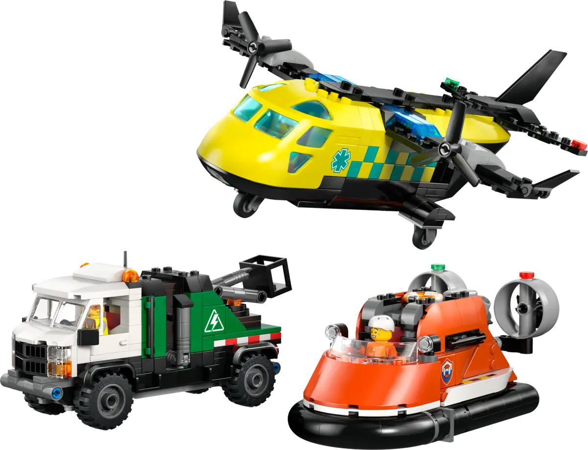 60505 Lego City Airplane, Service Truck & Hovercraft Remix - 60505 - Image 2