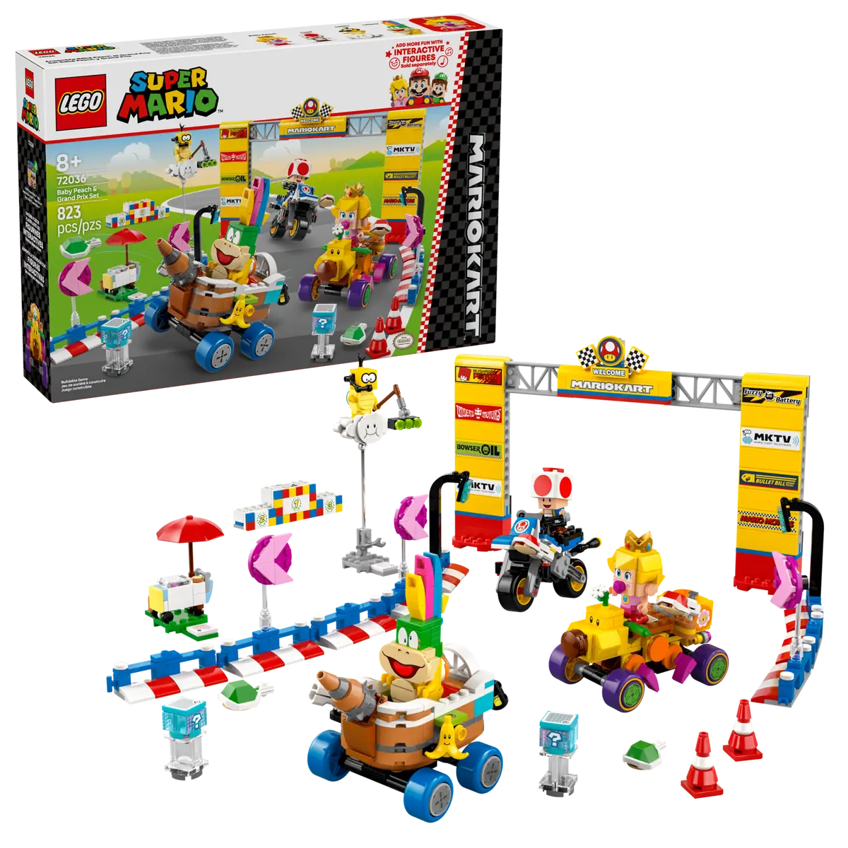 72036 Lego Super Mario™ Mario Kart™ – Baby Peach & Grand Prix Set - 72036
