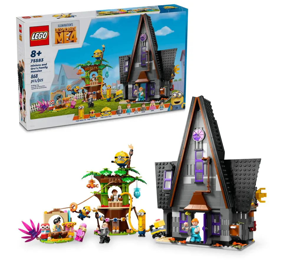 75583 Lego Despicable Me 4 Minions and Gru's Family Mansion - 75583