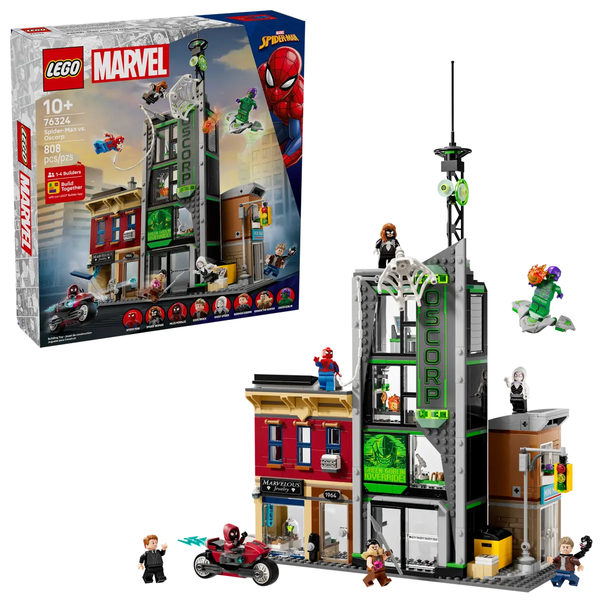 76324 Lego Marvel Spider-Man vs. Oscorp - 76324