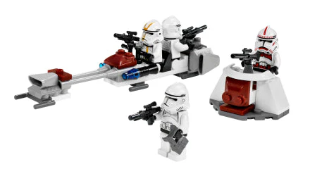 7655 Pre-Owned Lego Star Wars Clone Troopers Battle Pack - 7655