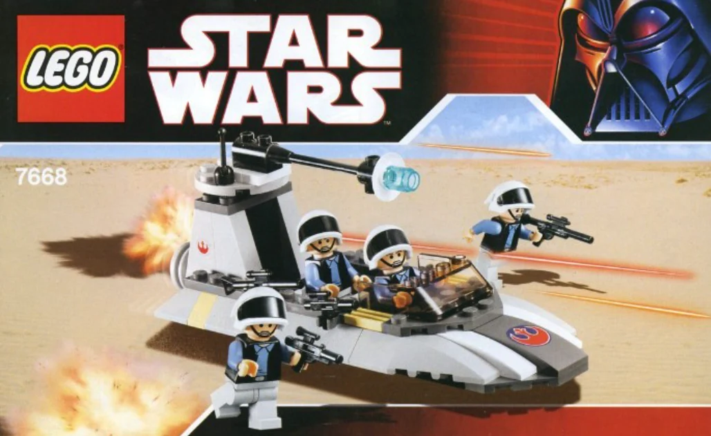 7668 Pre-Owned Lego Star Wars Rebel Scout Speeder - 7668 - Image 2