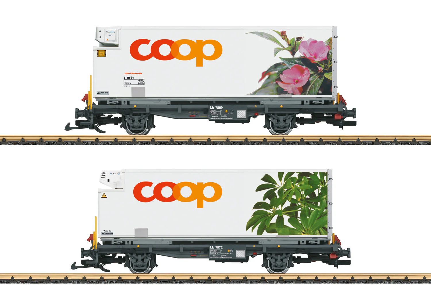 L45885 RhB Container Car Set coop®