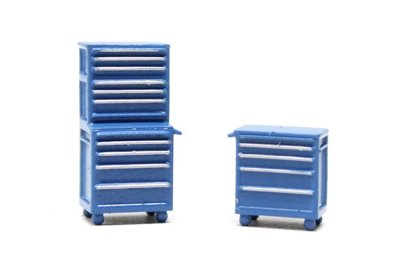 BSLBMD2 Light Blue Mechanic Drawers Car Garage Accessory - Pack of 2