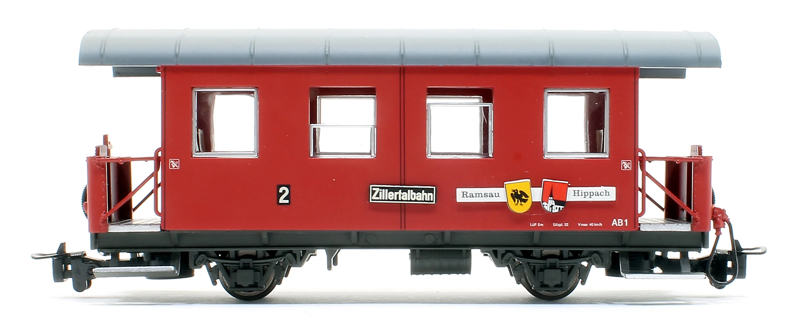 L344366 2-axle coach, AB 1, "Ramsau/Hippach", Zillertalbahn, Ep.VI - Image 3