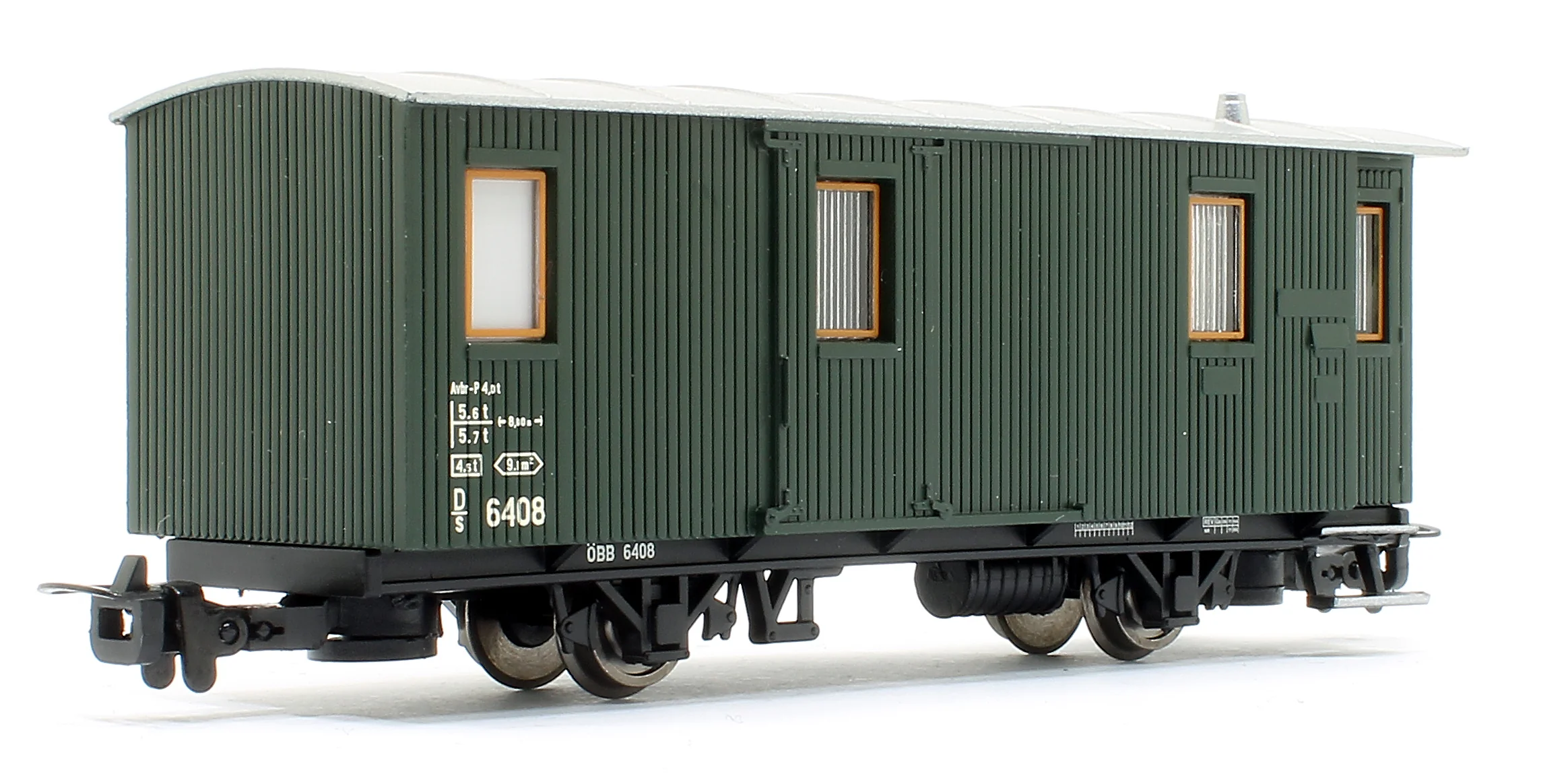L344430 2-axle baggage car D/s 6408, green - Image 2