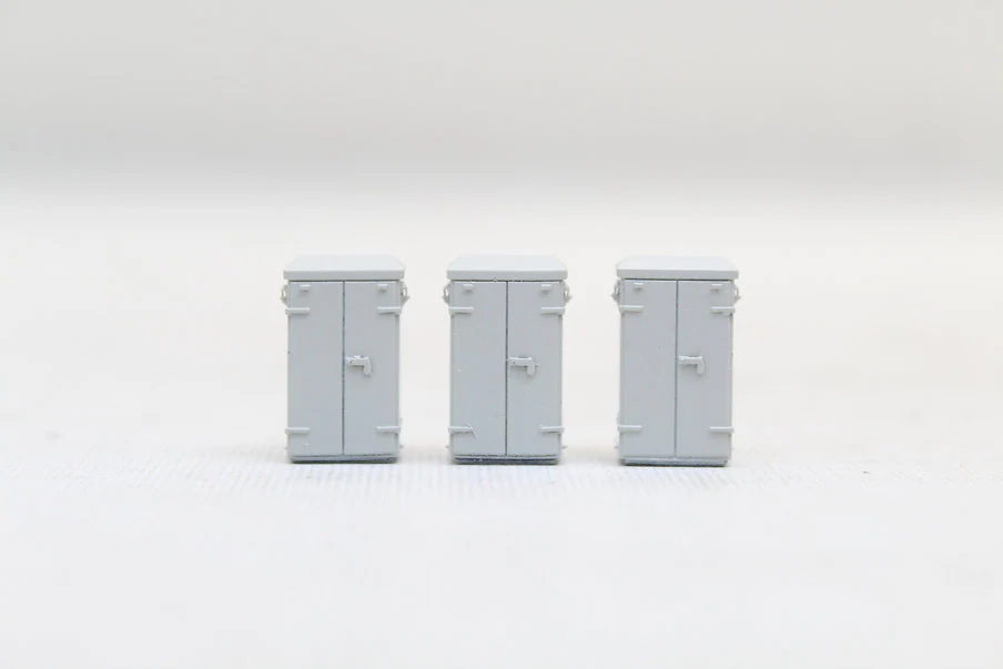 BSRB4D4 Lineside Cabinets 4 Door - Light Grey - Pack of 3