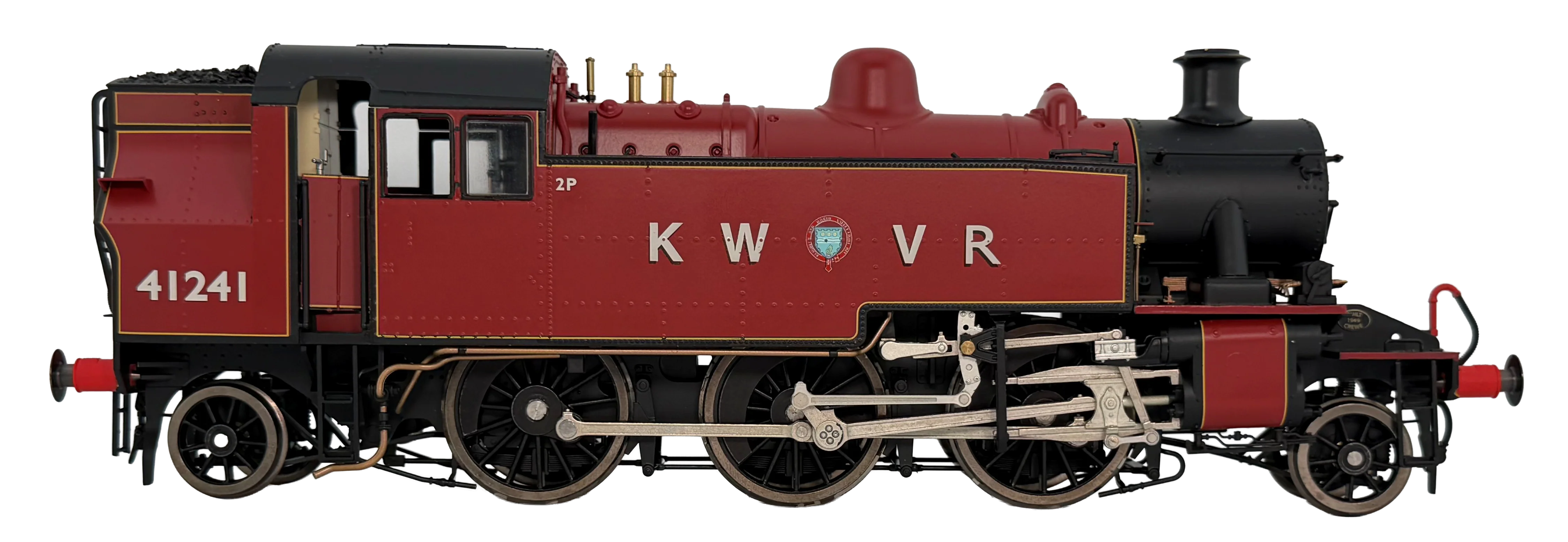 LHT-S-041-008 Ivatt Class 2 2-6-2 2T 41241 KWVR Crimson (As Preserved) Steam Locomotive