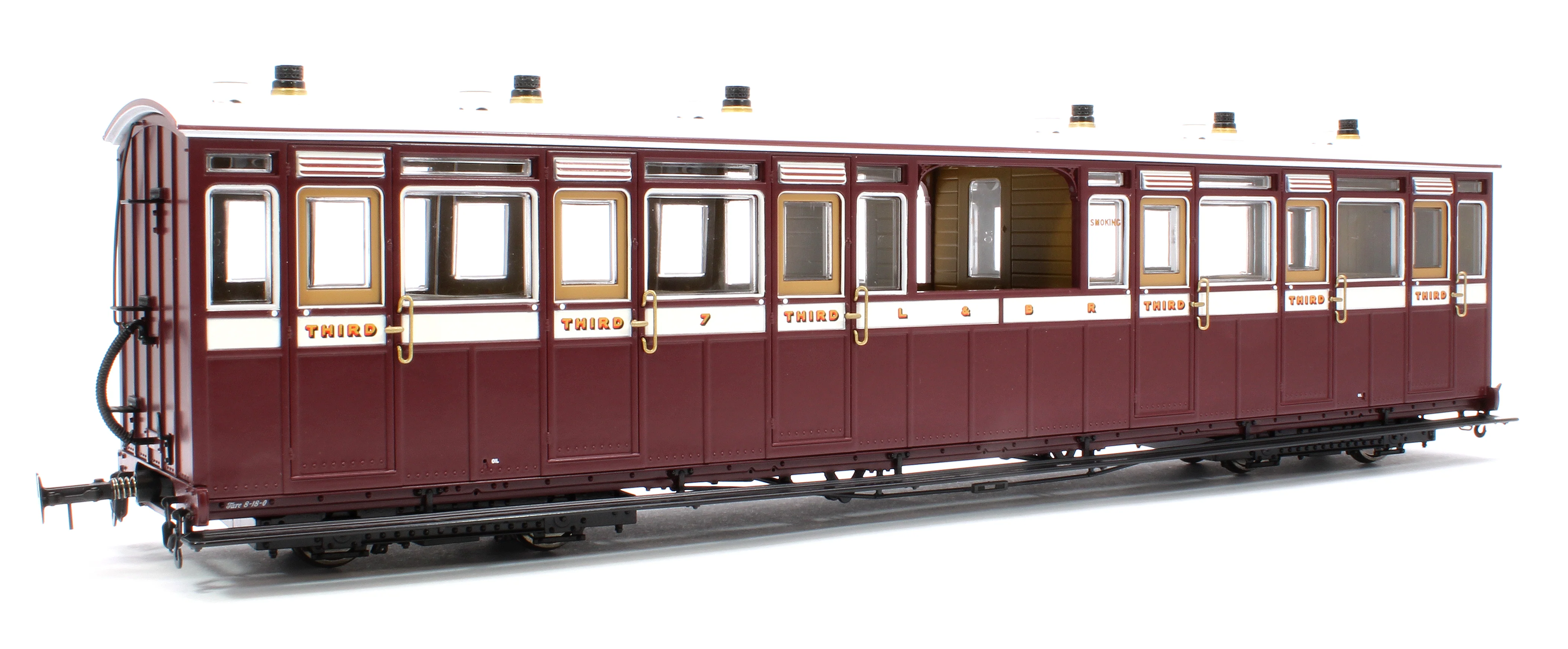 LHT-7NP-001D Lynton & Barnstaple Open 3rd Red/Ivory No.7 1902-1922 - DCC Fitted