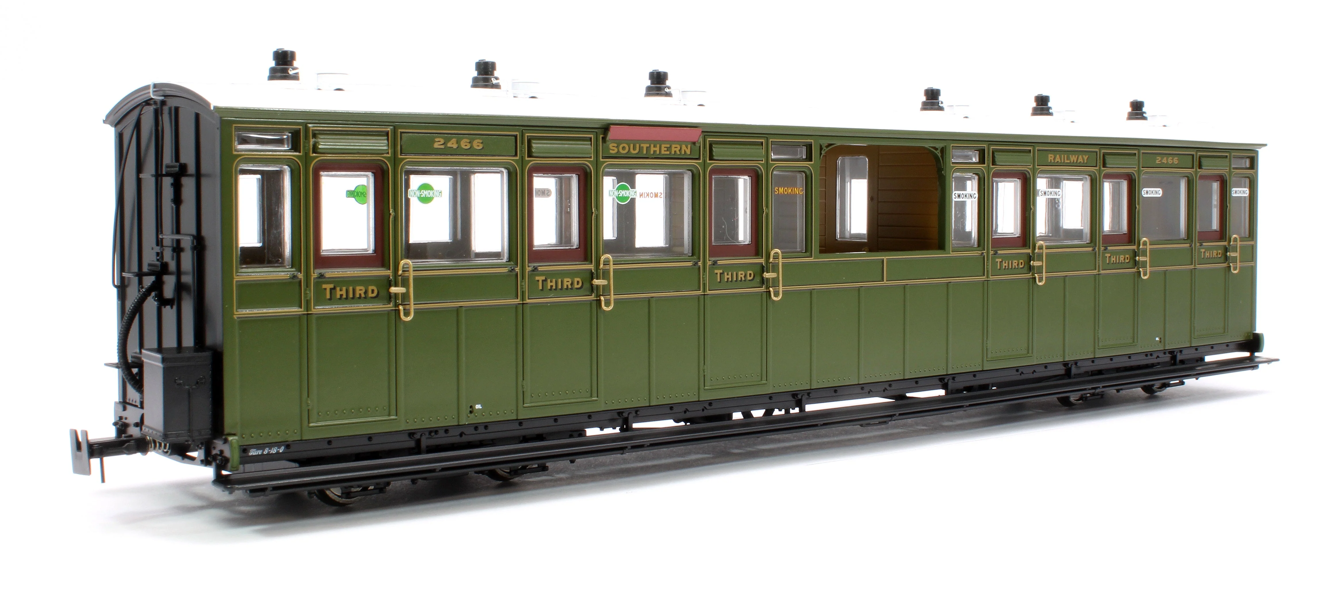 Pre-Owned LHT-7NP-002D Lynton & Barnstaple Open 3rd Southern SR Olive Green 2466 1924-1935 - DCC Fitted