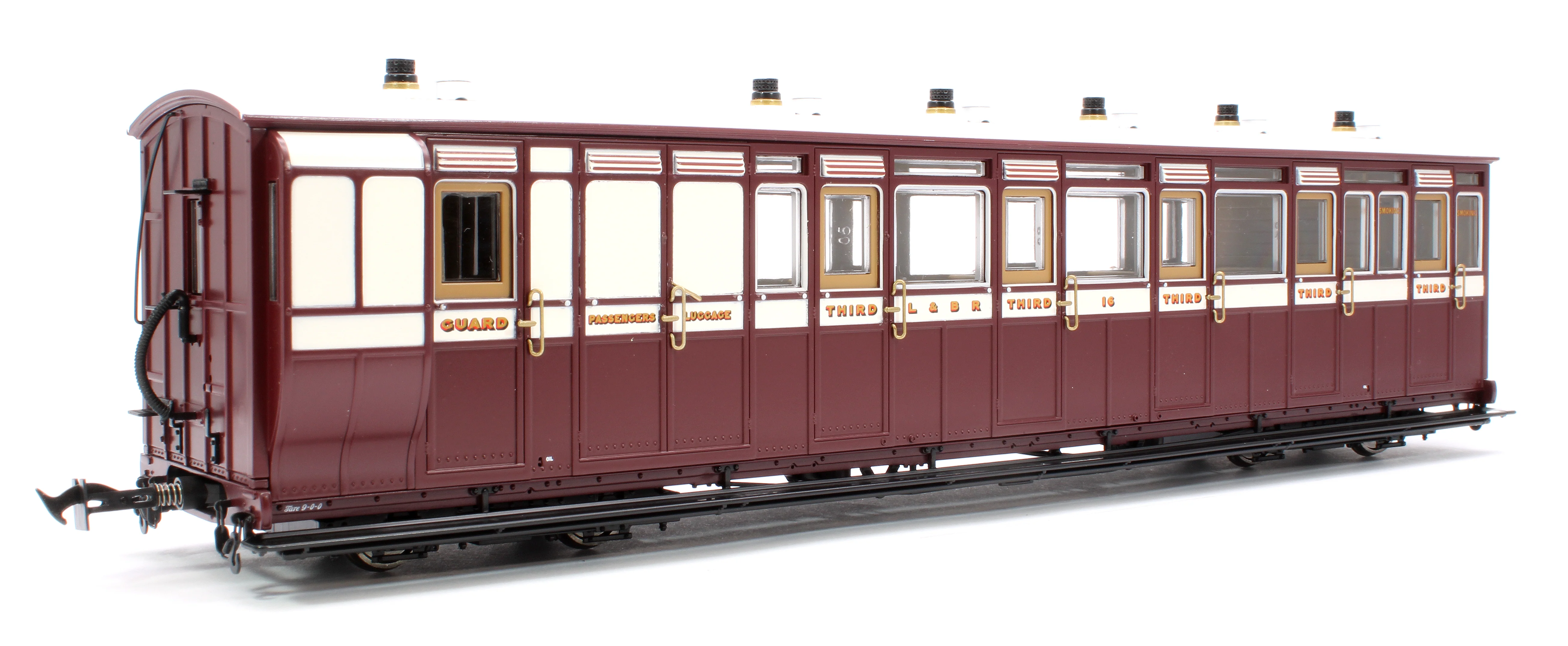 LHT-7NP-005 Lynton & Barnstaple Brake 3rd Red/Ivory No.16 1902-1922