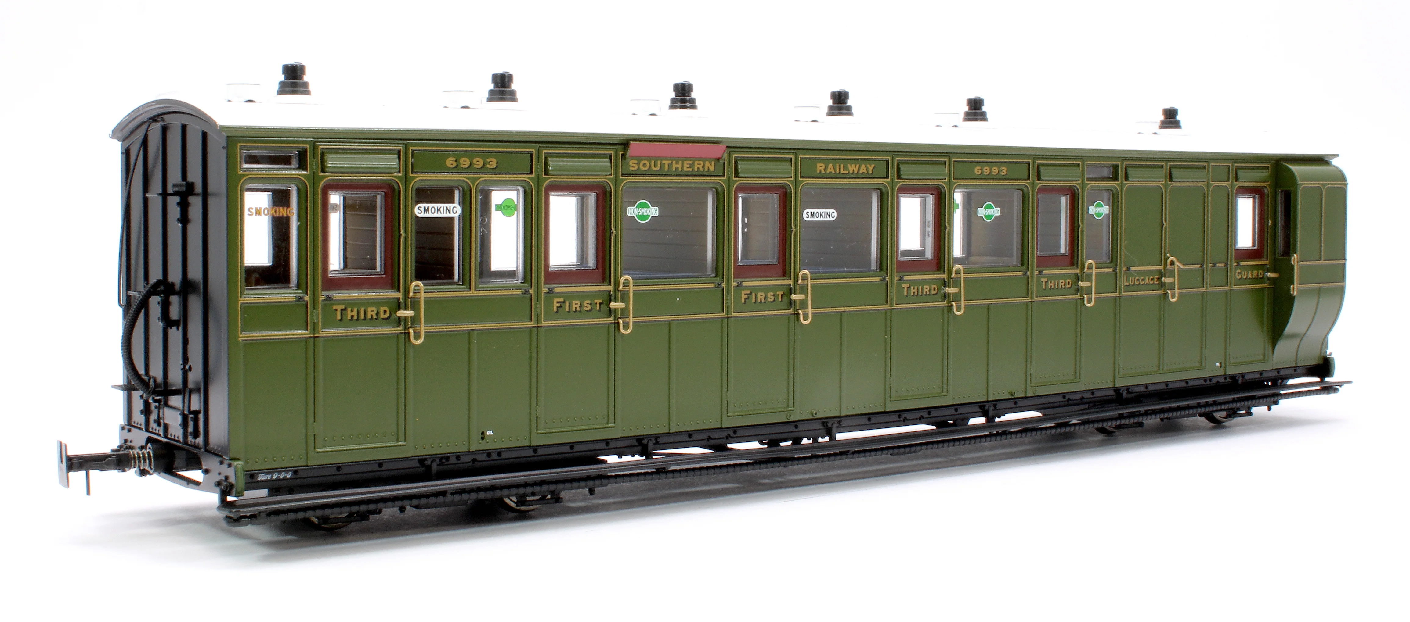 LHT-7NP-008 Lynton & Barnstaple Brake Composite Southern SR Olive Green 6993 1924-1935 - Image 3